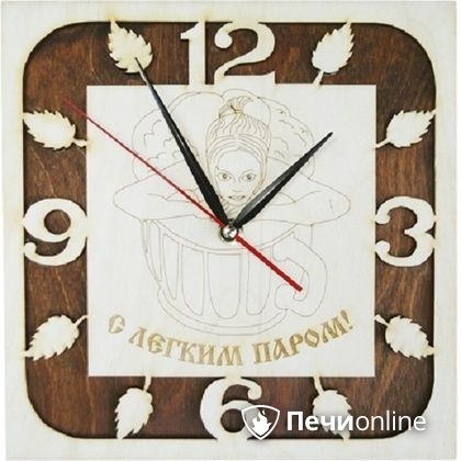 Часы Банные штучки "С легким паром" резные в Санкт-Петербурге